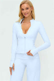 The Twirl Zip Jacket Straight Leg Pants 2-Piece Set