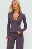 The Twirl Zip Jacket Straight Leg Pants 2-Piece Set