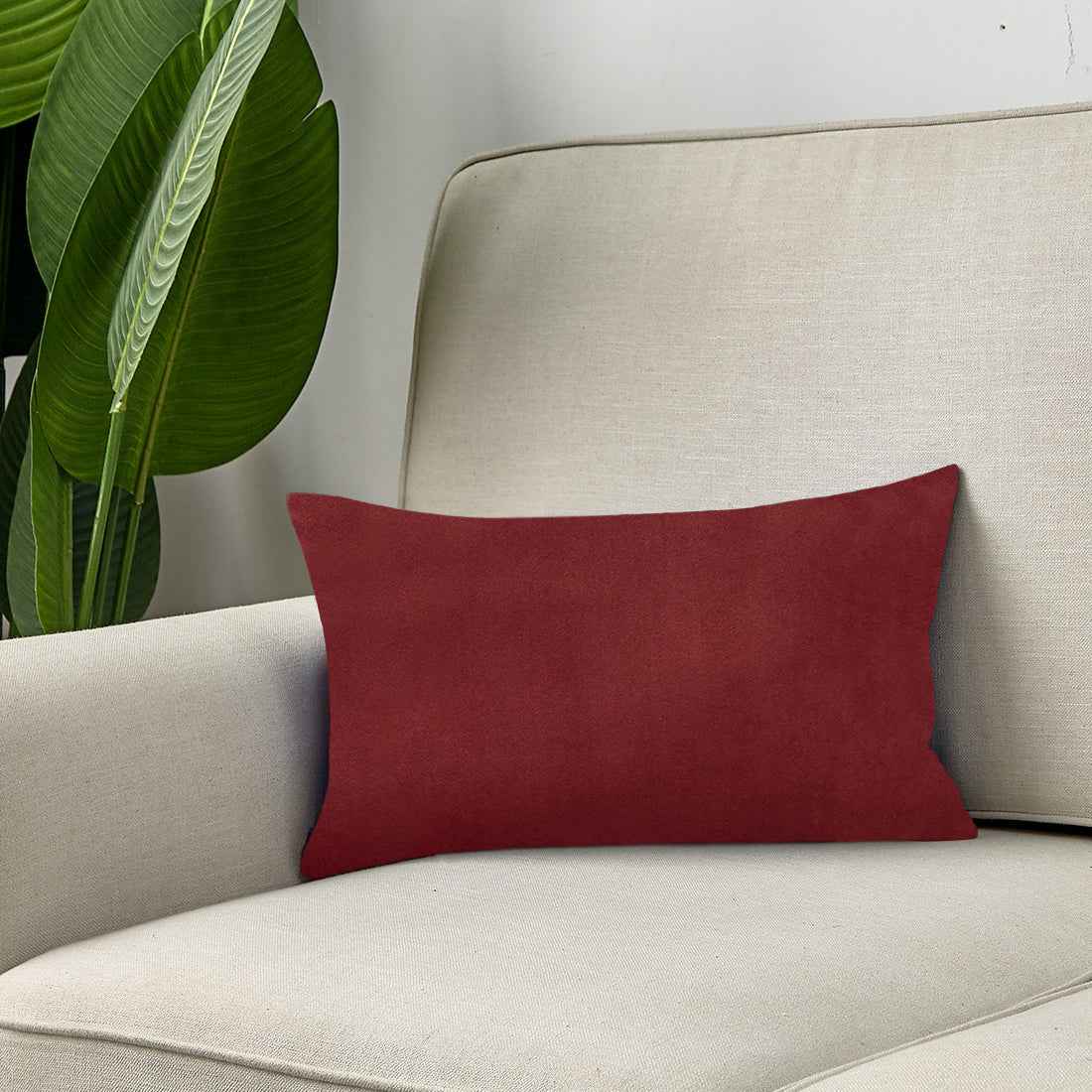 12''x20'' luxe velvet lumbar pillow | 9 colors soft & elegant solid design | modern couch, bed & chair accent | insert included