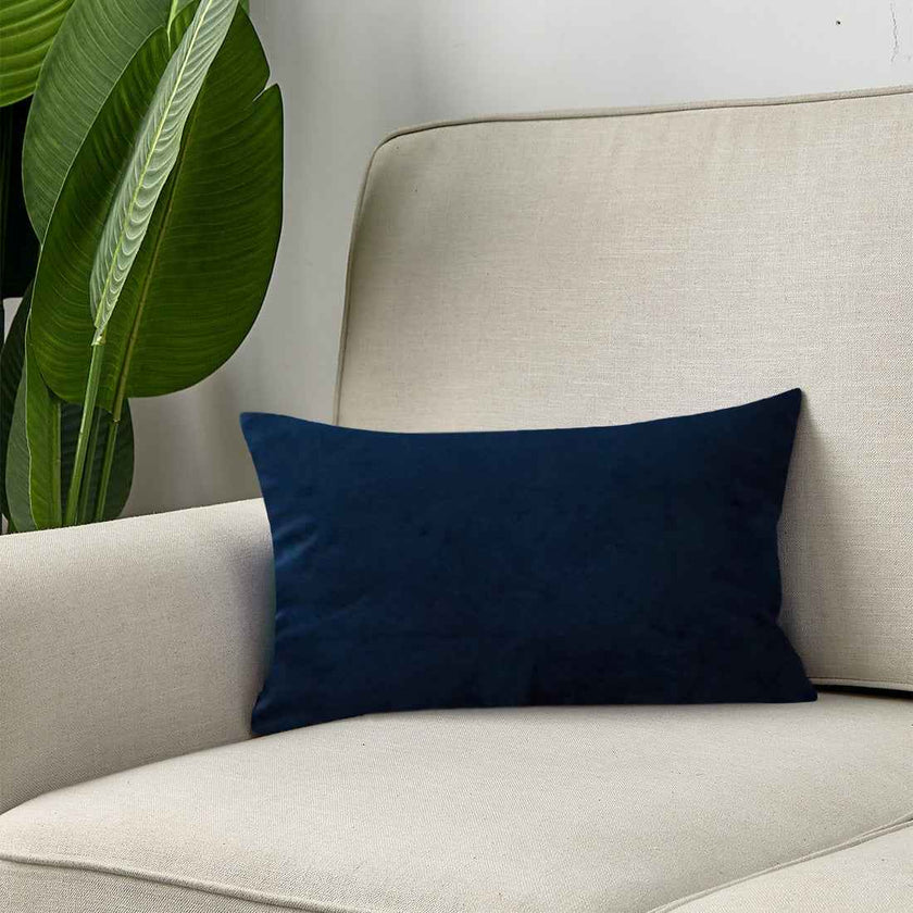 12''x20'' luxe velvet lumbar pillow | 9 colors soft & elegant solid design | modern couch, bed & chair accent | insert included