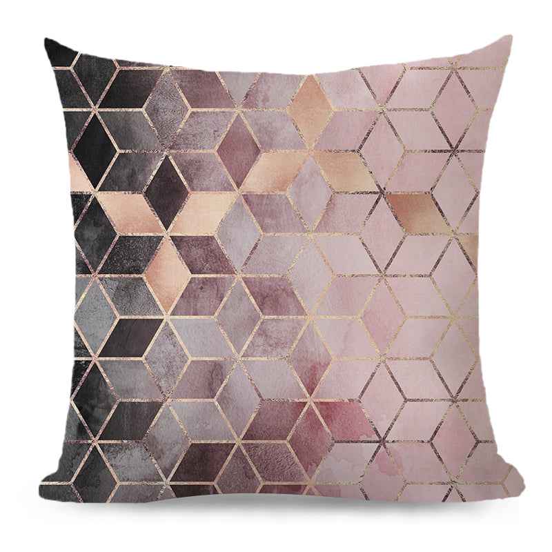 18''x18'' metallic accent geometric throw pillow | 16 designs modern & glam patterns | chic square accent | insert included
