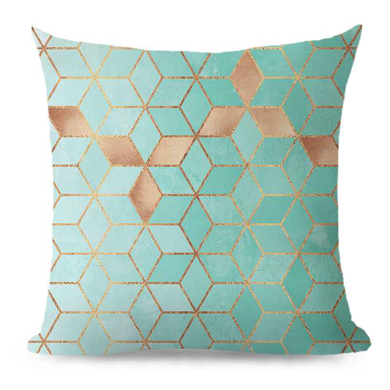 18''x18'' metallic accent geometric throw pillow | 16 designs modern & glam patterns | chic square accent | insert included