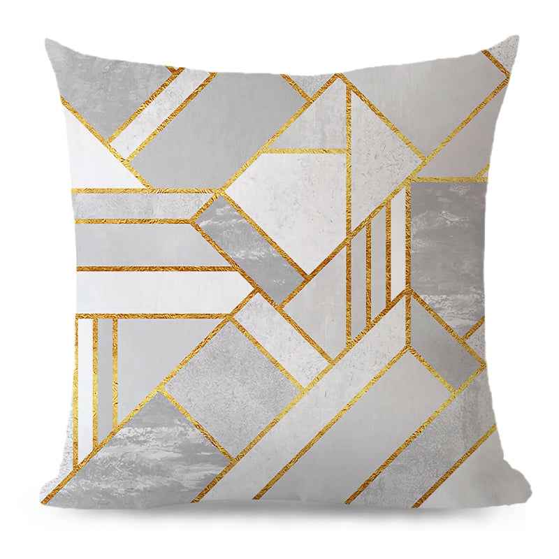 20''x20'' metallic accent geometric throw pillow | 16 designs modern & glam patterns | chic square accent | insert included