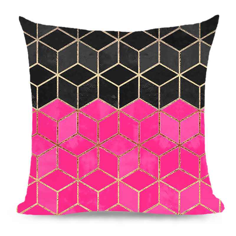 20''x20'' metallic accent geometric throw pillow | 16 designs modern & glam patterns | chic square accent | insert included
