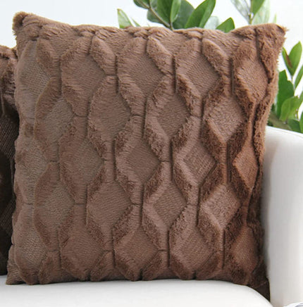 Diamond shaped Plush Throw Pillow (With Insert) size 18