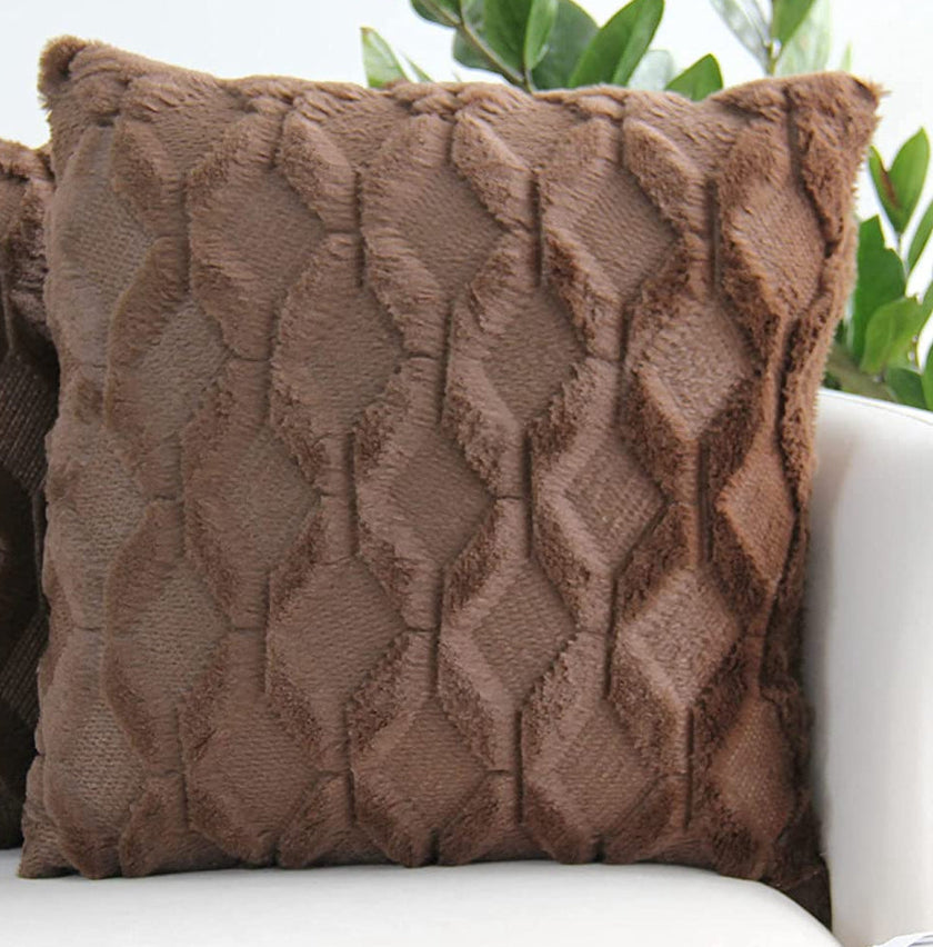 Diamond shaped Plush Throw Pillow (With Insert) size 18