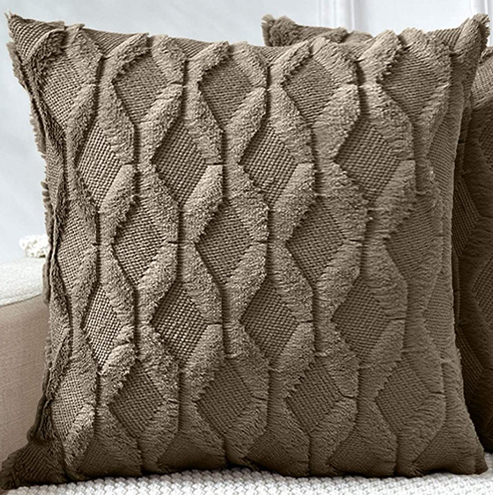 Diamond shaped Plush Throw Pillow (With Insert) size 18