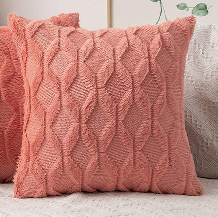 Diamond shaped Plush Throw Pillow (With Insert) size 18