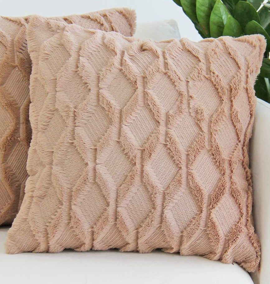 Diamond shaped Plush Throw Pillow (With Insert) size 18