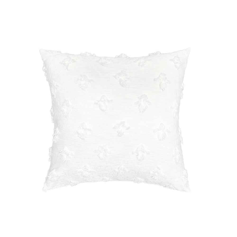 20''x20'' tufted floral 100% cotton throw pillow | 7 colors textured daisy stitch design | boho chic couch & bedroom accent | insert included