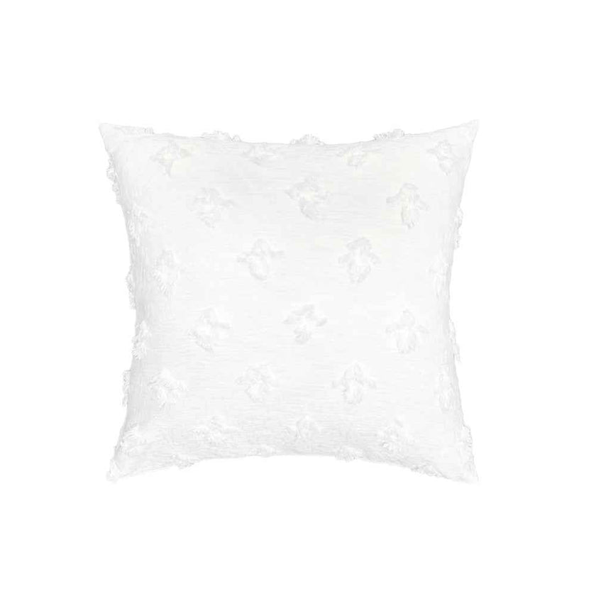 20''x20'' tufted floral 100% cotton throw pillow | 7 colors textured daisy stitch design | boho chic couch & bedroom accent | insert included