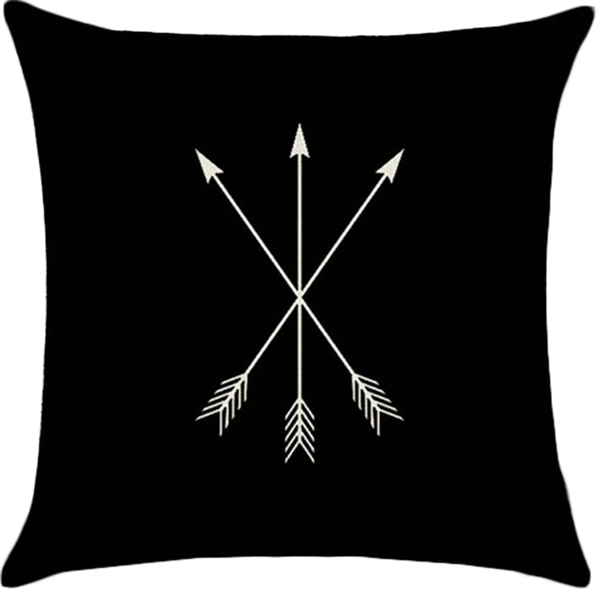 Throw Pillow Cover with 450g Insert, geometric, 18X18, Decorative Cushion – Fancy & Stacy