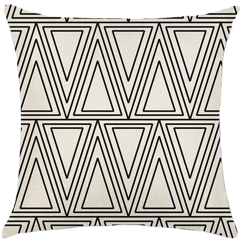 18''x18'' geometric print throw pillow | 18 designs modern & minimalist patterns | chic monochrome accent | insert included