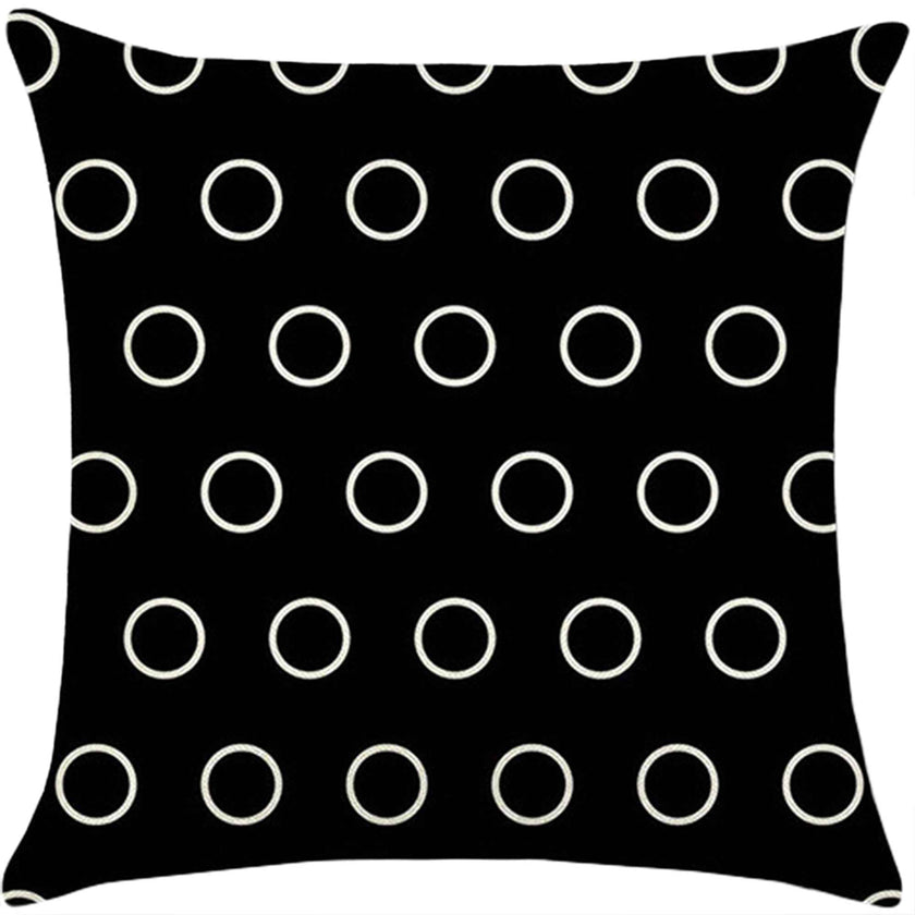 18''x18'' geometric print throw pillow | 18 designs modern & minimalist patterns | chic monochrome accent | insert included