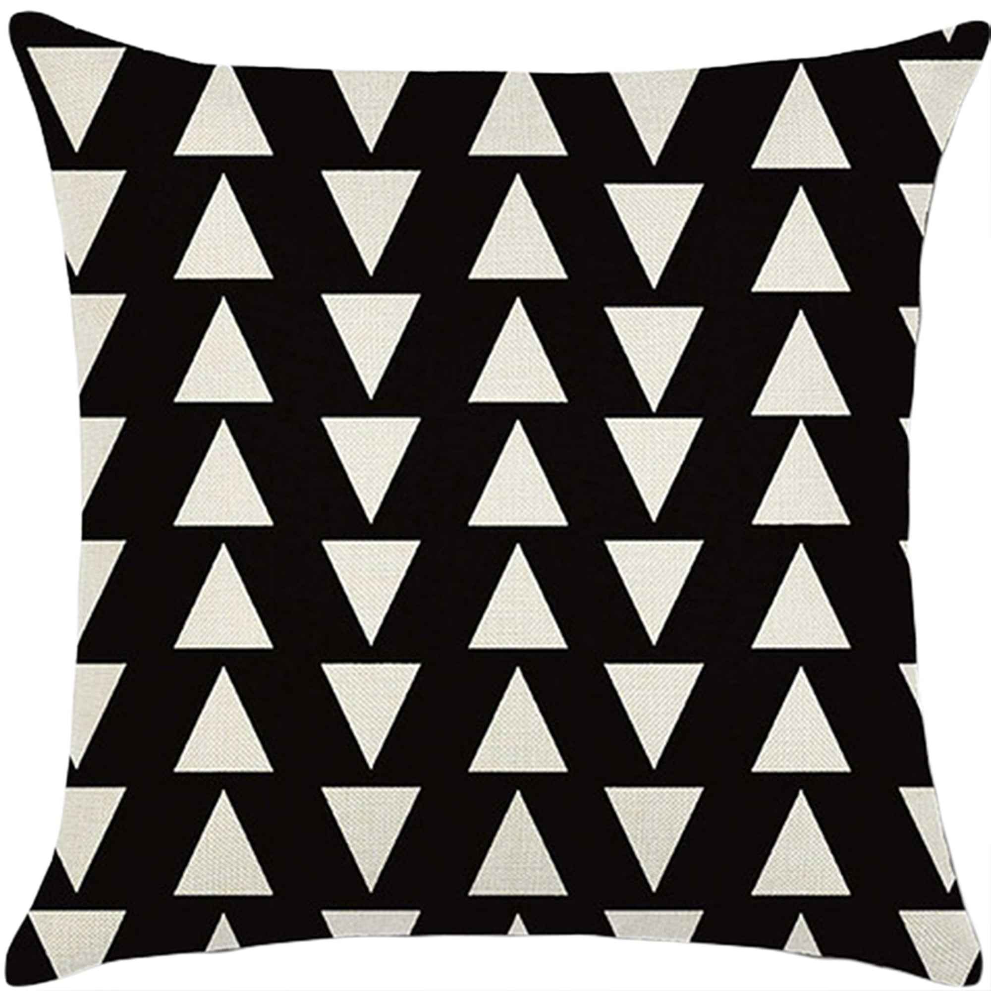 18''x18'' geometric print throw pillow | 18 designs modern & minimalist patterns | chic monochrome accent | insert included