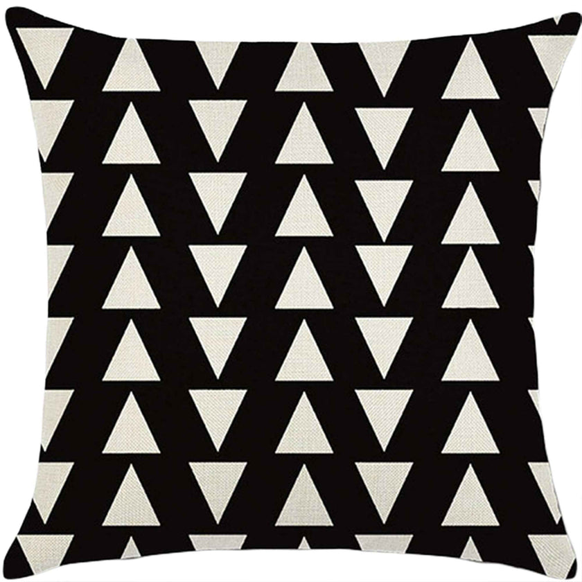 18''x18'' geometric print throw pillow | 18 designs modern & minimalist patterns | chic monochrome accent | insert included