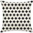 18''x18'' geometric print throw pillow | 18 designs modern & minimalist patterns | chic monochrome accent | insert included