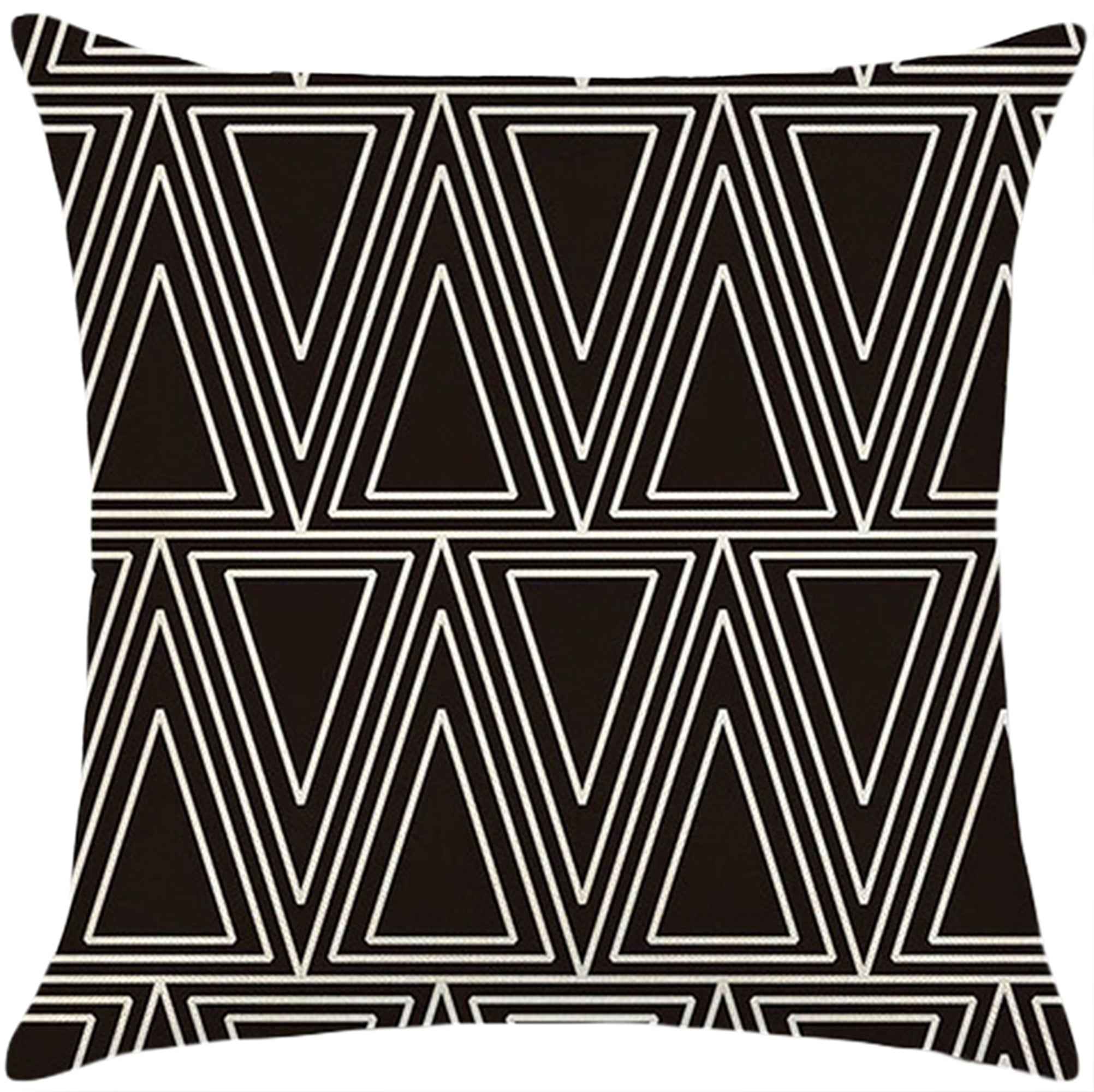 18''x18'' geometric print throw pillow | 18 designs modern & minimalist patterns | chic monochrome accent | insert included