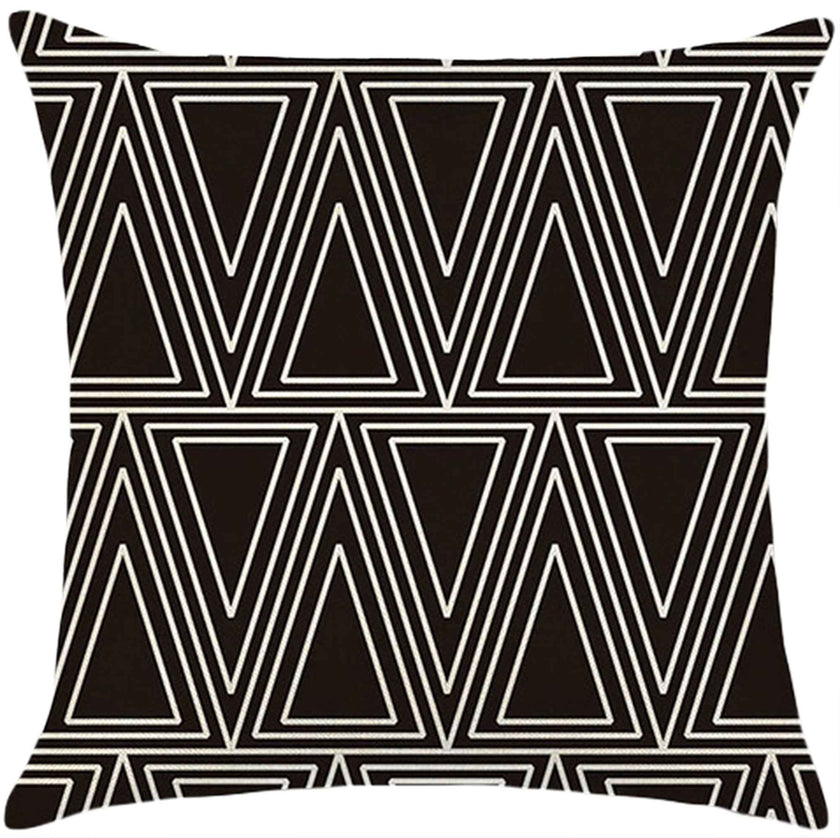 18''x18'' geometric print throw pillow | 18 designs modern & minimalist patterns | chic monochrome accent | insert included