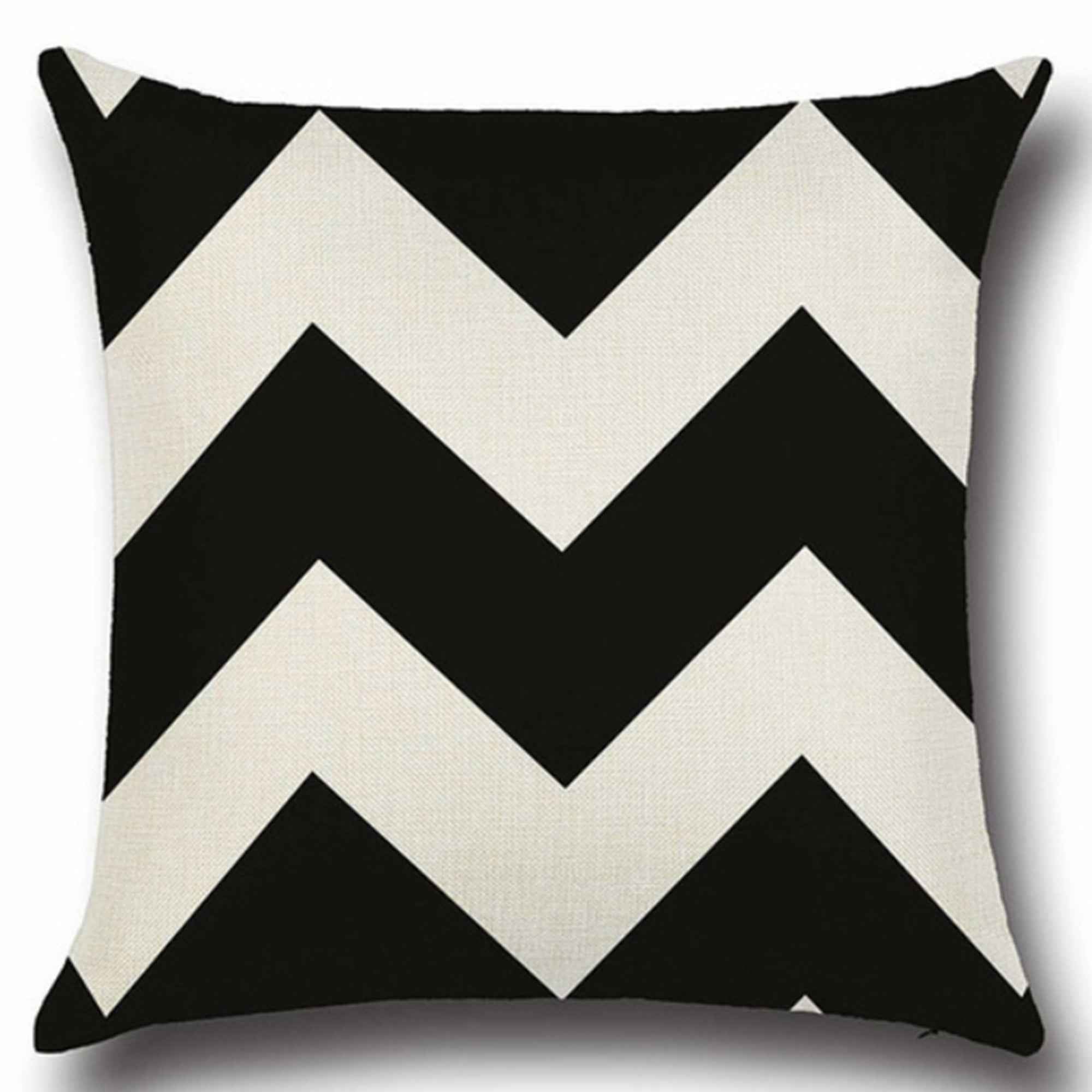 18''x18'' geometric print throw pillow | 18 designs modern & minimalist patterns | chic monochrome accent | insert included