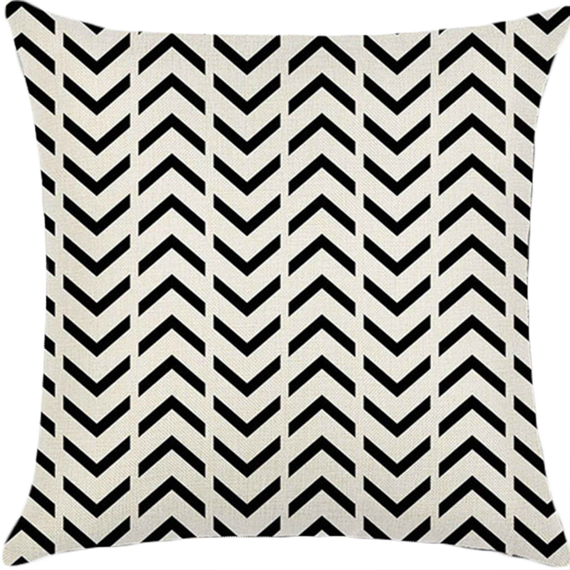 18''x18'' geometric print throw pillow | 18 designs modern & minimalist patterns | chic monochrome accent | insert included