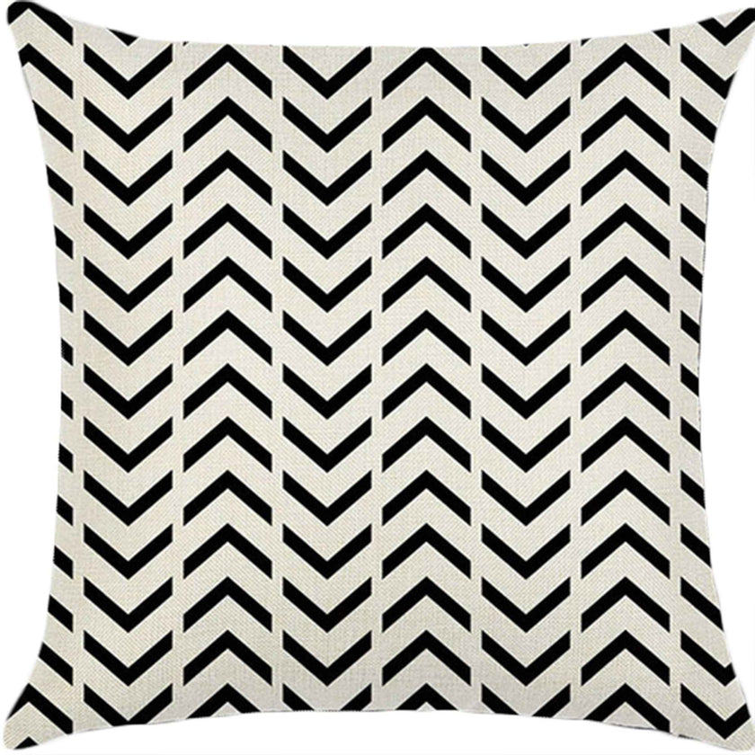 18''x18'' geometric print throw pillow | 18 designs modern & minimalist patterns | chic monochrome accent | insert included