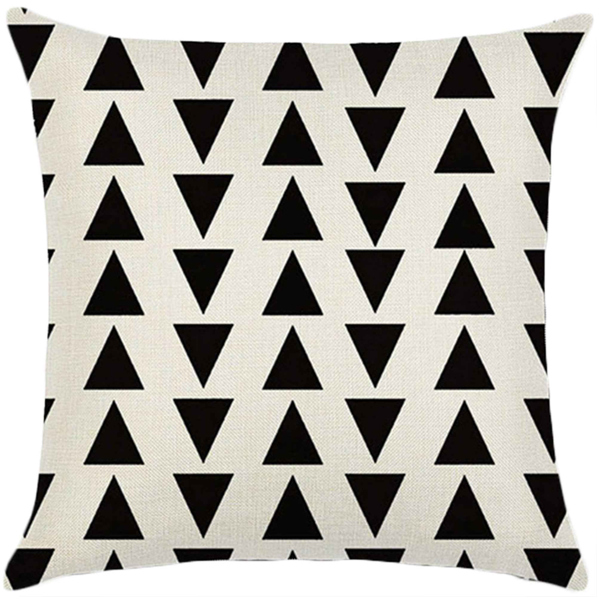 18''x18'' geometric print throw pillow | 18 designs modern & minimalist patterns | chic monochrome accent | insert included