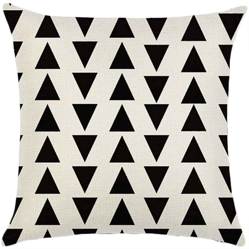 18''x18'' geometric print throw pillow | 18 designs modern & minimalist patterns | chic monochrome accent | insert included
