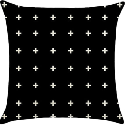 Throw Pillow Cover with 450g Insert, geometric, 18X18, Decorative Cushion – Fancy & Stacy