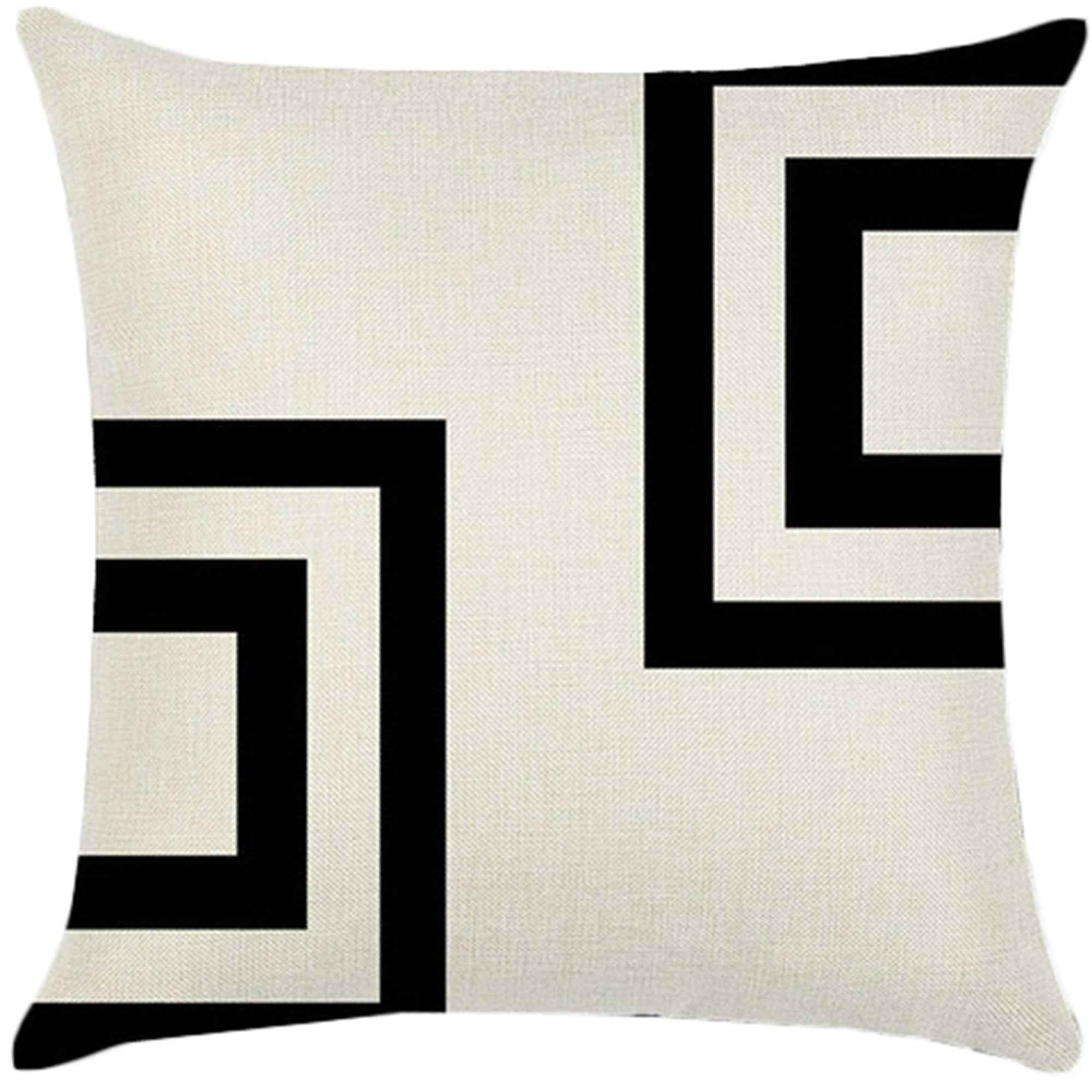 18''x18'' geometric print throw pillow | 18 designs modern & minimalist patterns | chic monochrome accent | insert included