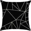 18''x18'' geometric print throw pillow | 18 designs modern & minimalist patterns | chic monochrome accent | insert included