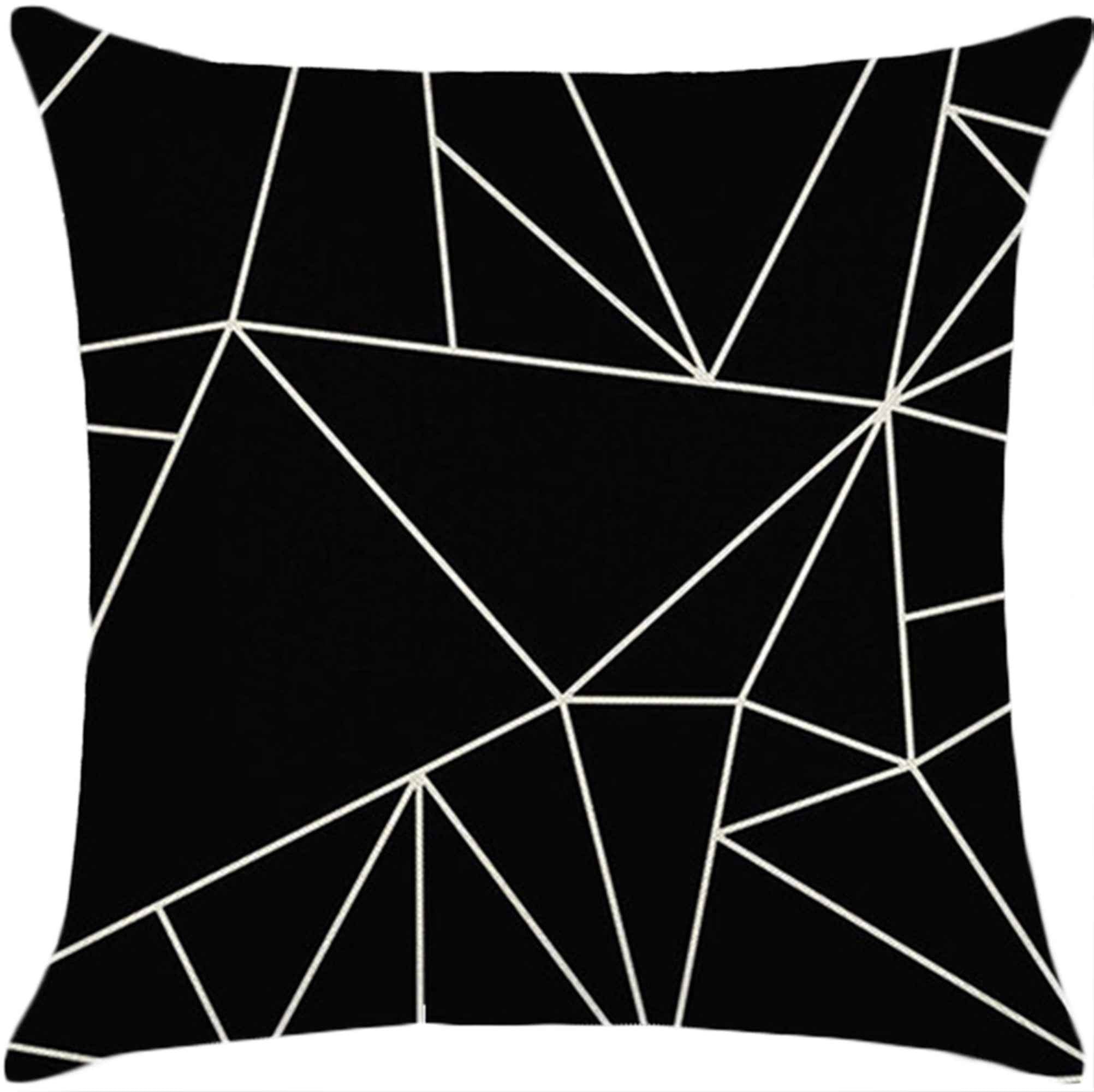 18''x18'' geometric print throw pillow | 18 designs modern & minimalist patterns | chic monochrome accent | insert included