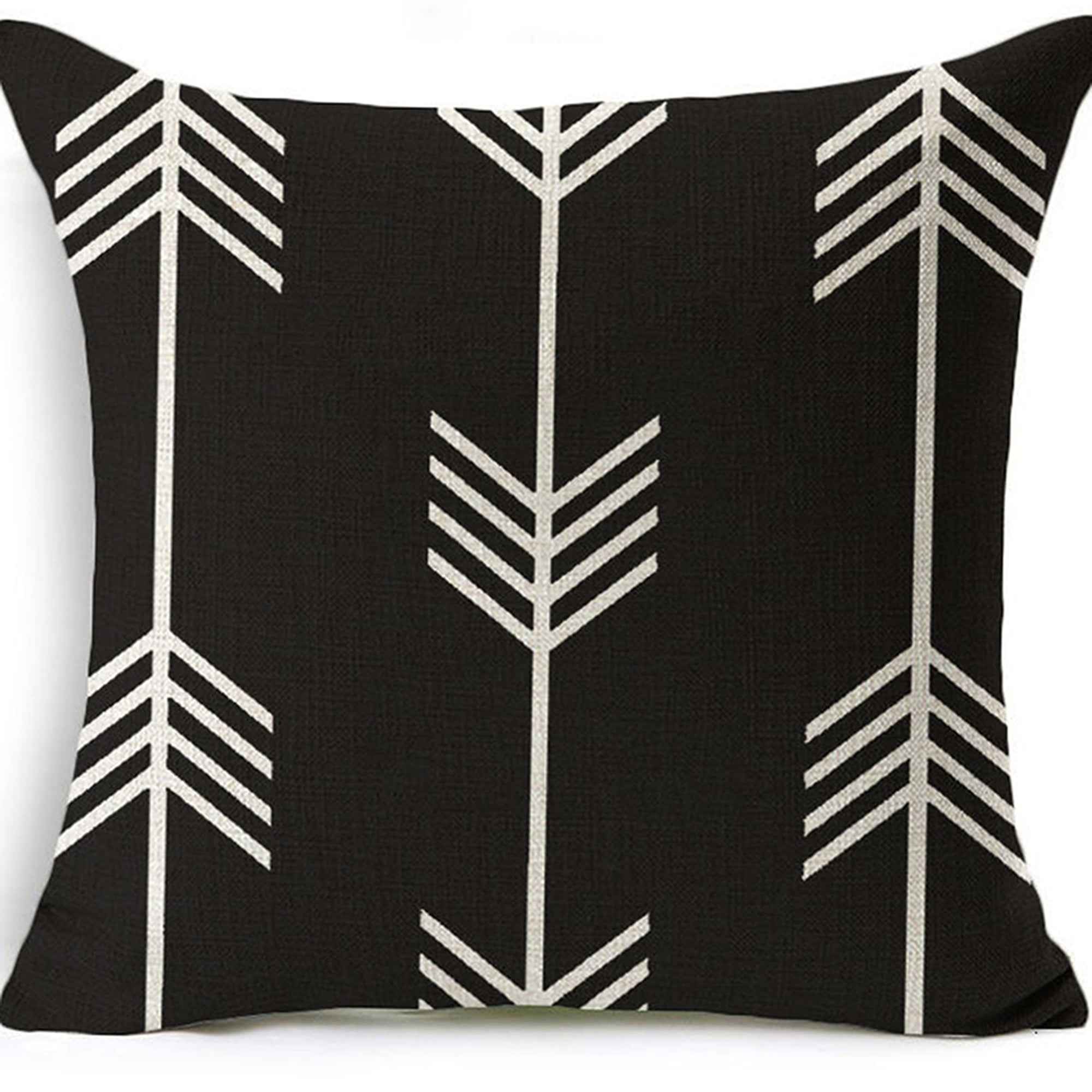 18''x18'' geometric print throw pillow | 18 designs modern & minimalist patterns | chic monochrome accent | insert included