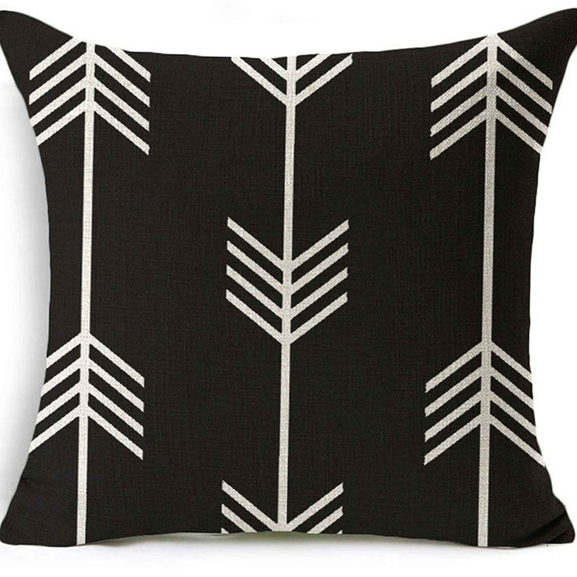 18''x18'' geometric print throw pillow | 18 designs modern & minimalist patterns | chic monochrome accent | insert included