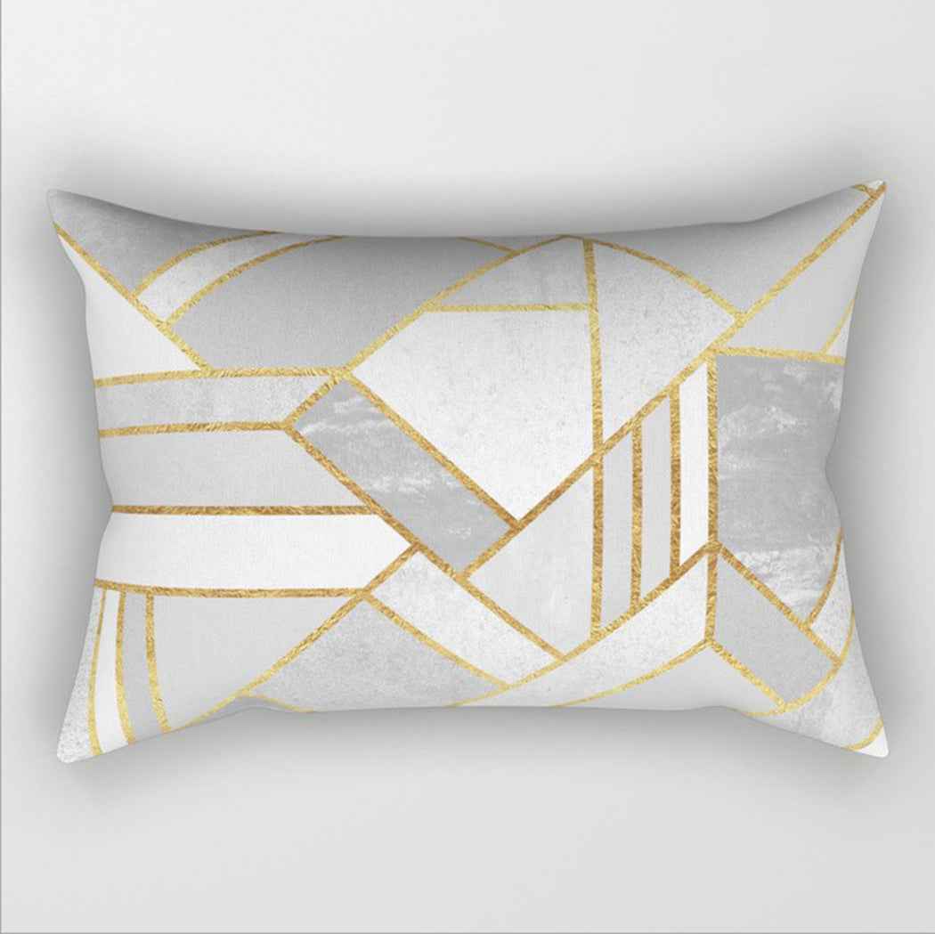12"x20" modern geometric lumbar throw pillow 12 designs chic abstract & art deco prints gold accent decor insert included