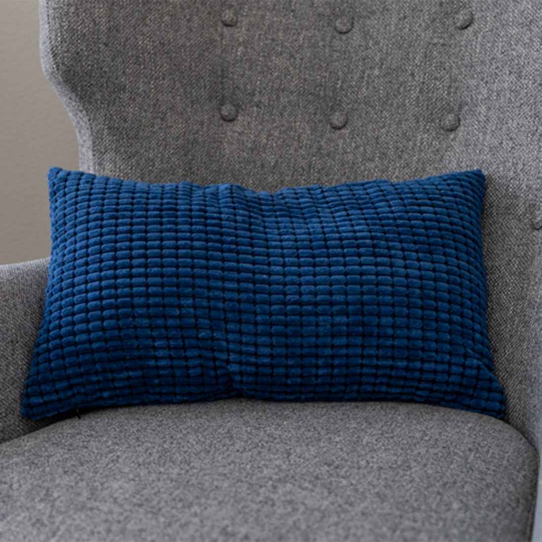 12''x20'' Soft Chenille Dot Throw Pillow | 8 Colors – Plush Textured Design | Cozy Modern Lumbar Accent | Insert Included
