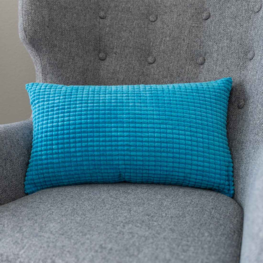 12''x20'' Soft Chenille Dot Throw Pillow | 8 Colors – Plush Textured Design | Cozy Modern Lumbar Accent | Insert Included