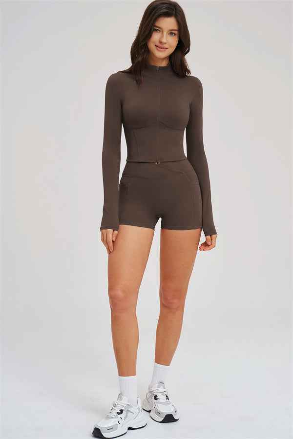 The Sizzle Zip Jacket Shorts 2-Piece Set