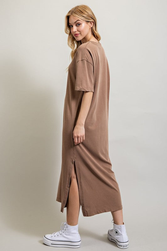 Loose Fit T-Shirt Dress - Pikemla