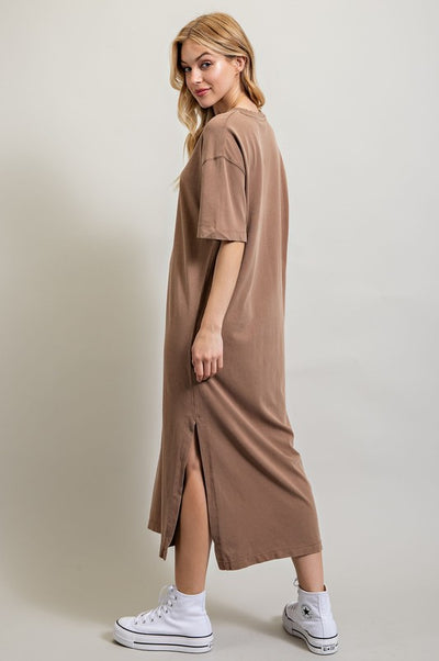 Loose Fit T-Shirt Dress - Pikemla