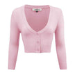 Women's Cropped Bolero 3/4 Sleeve Cardigan