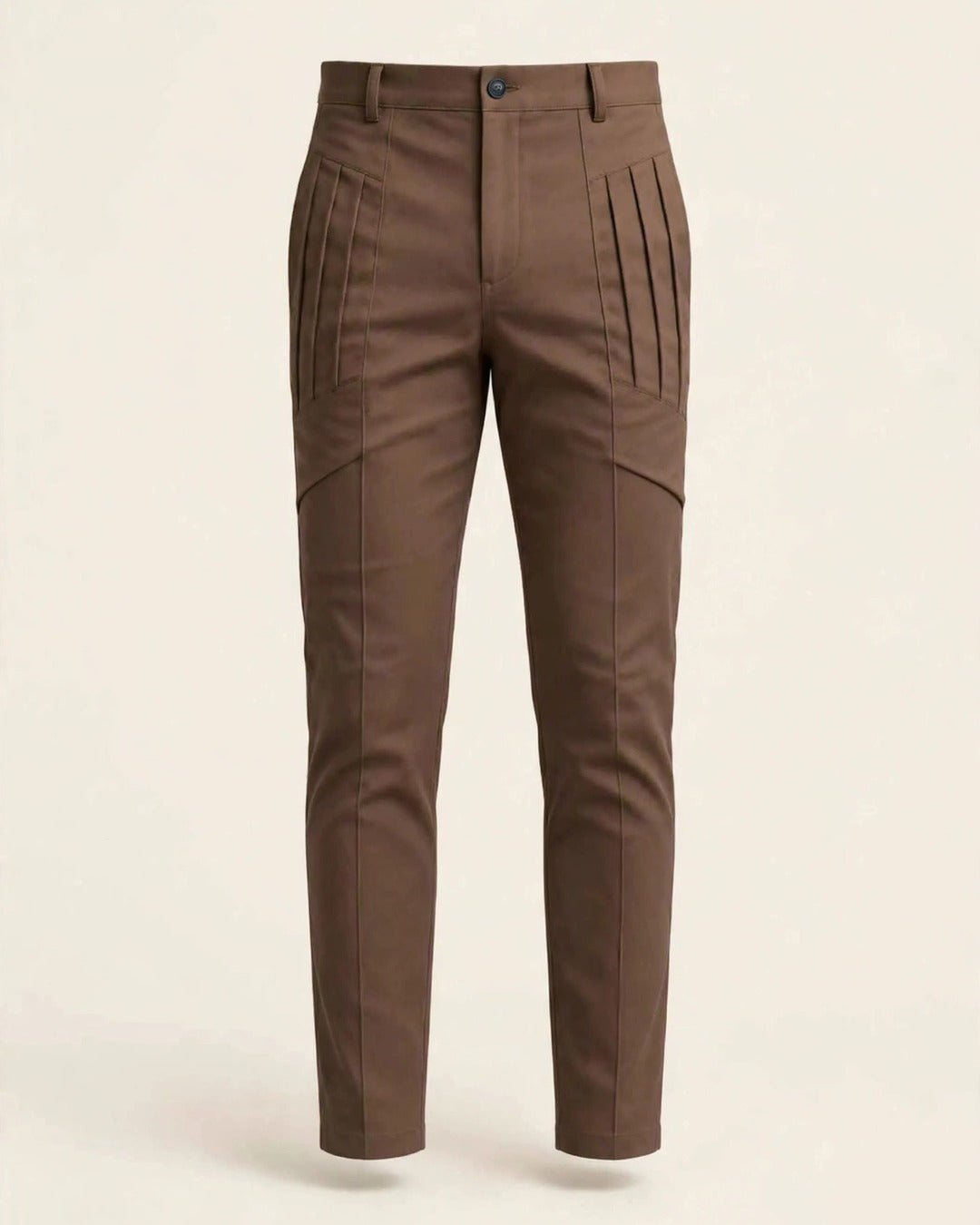 Men's Full Size Pleated Slim Fit Casual Pants Plus Size