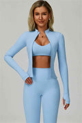 The Seraphine Jacket Sports Bra Leggings 3-Piece Set