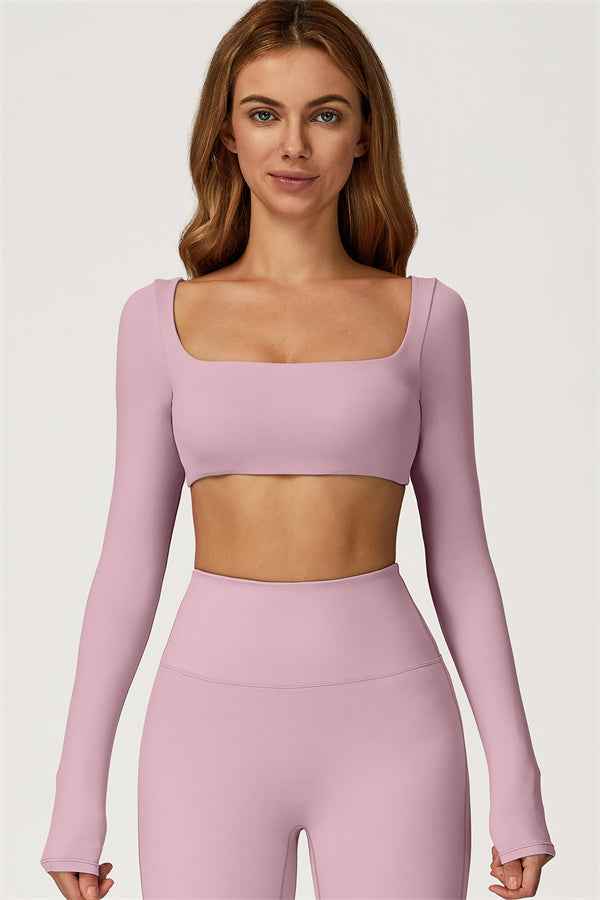 The Lily Belle Crop Top Flared Leggings 2-Piece Set