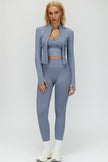 The Delight Jacket Sports Bra Leggings 3-Piece Set