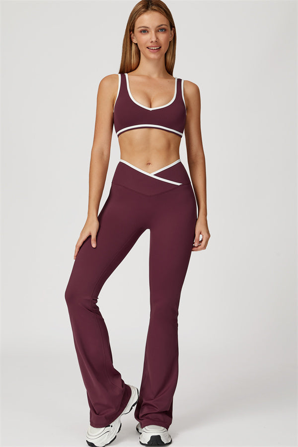 The Stamina Sports Bra Flared Leggings 2-Piece Set