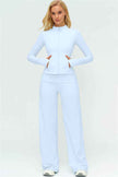 The Twirl Zip Jacket Straight Leg Pants 2-Piece Set
