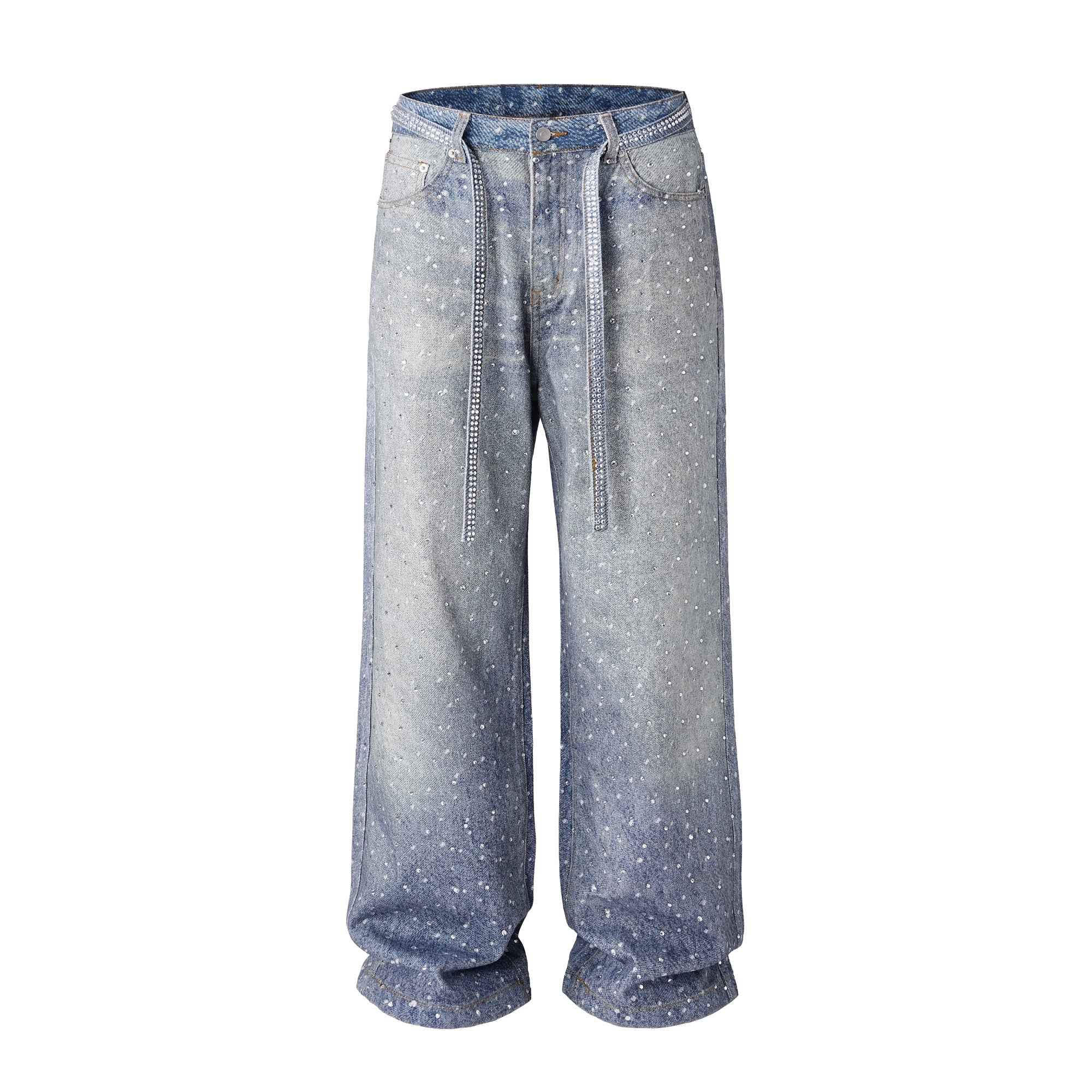 AZUL RHINESTONE DENIM (UNISEX)