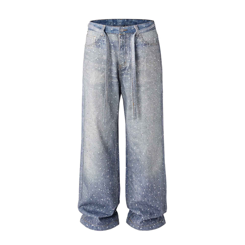 AZUL RHINESTONE DENIM (UNISEX)