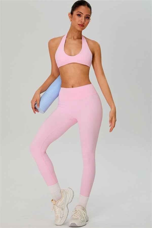 The Solid Sports Bra Leggings 2-Piece Set